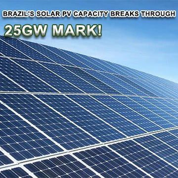 브라질 태양광발전 용량 25GW 돌파